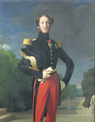 Ferdinand-Philippe (1810-42) Duke of Orleans in the Park at Saint-Cloud by Jean Auguste Dominique Ingres